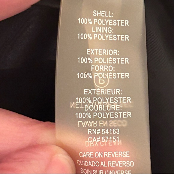 Karl Lagerfeld Black and White Tweed and Fringe Career Blazer Size 10 - Picture 3 of 14